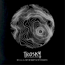 Trosky - vrstevnice v kruhu