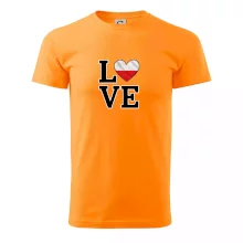 Love Poľská vlajka Love Poľská vlajka