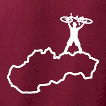 Mapa Slovenska - cyklista