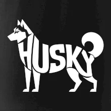 Husky nápis v tele