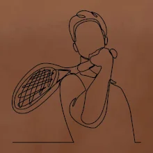 Tenista jedným ťahom