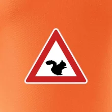 Dopravná značka - Pozor veverička
