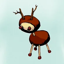 Gaštanový jelínek - prsník