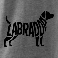Labrador nápis v tele