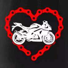 Moto srdce reťaz - superšport Moto srdce reťaz - superšport