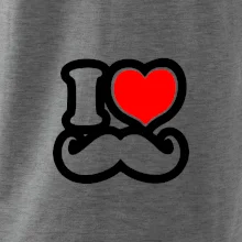 i love mustache - obrys i love mustache - obrys
