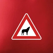 Dopravná značka - Pozor vlk