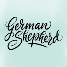 German shepherd - nápis okrasny - nápis okrasný German shepherd - nápis okrasny - nápis okrasný