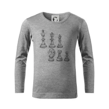 Šachové figúrky kreslené