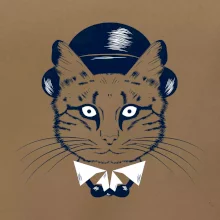 Mačka hipster s klobúkom