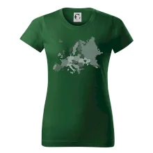 Mapa Európy - srdce v Ukrajine