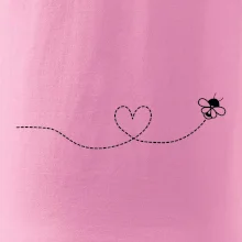 Dráha letu včely - srdce Dráha letu včely - srdce