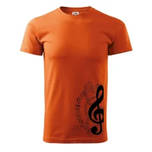 Husľový kľúč a noty