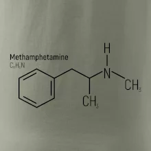 Molekulárna štruktúra Metamfetamín