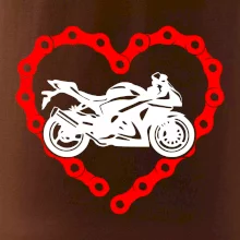 Moto srdce reťaz - superšport