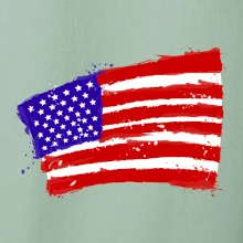 Americká vlajka ohnutá