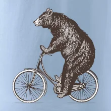 Medveď na bicykli