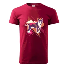 Pes abstraktný fialový