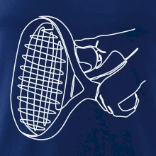 Tenisová raketa jedným ťahom Tenisová raketa jedným ťahom