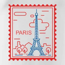 Paríž známka jednoduchá