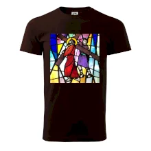 Vitráž - Ježiš a kríž