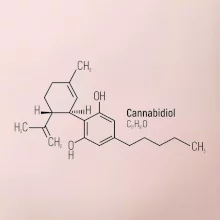 Molekulárna štruktúra CBD (Canabidiol)