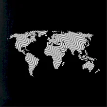 Mapa sveta odtlačok