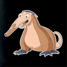 Mravčiar kreslený hnedý