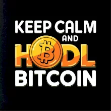 3D nápis Keep Calm and HODL Bitcoin 3D nápis Keep Calm and HODL Bitcoin