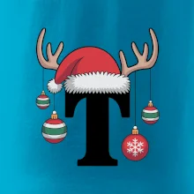 Vianočné rodinné tričká - písmeno a čiapka