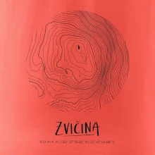 Zvičina - vrstevnice v kruhu