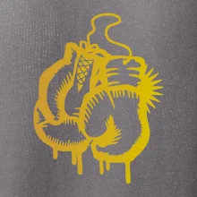 Box rukavice - zlatá potlač