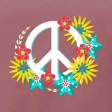 Peace symbol abstraktný