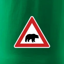 Dopravná značka - Pozor ľadový medveď Dopravná značka - Pozor ľadový medveď