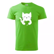 Mačka drží srdce Mačka drží srdce