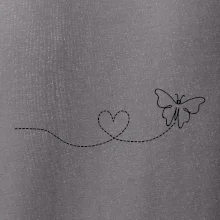 Dráha letu motýľa - srdce