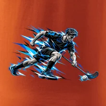 Florbalový sprint v modrých blescích