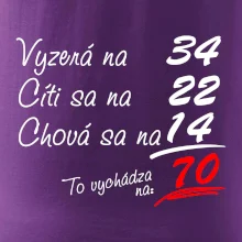 Vyzerá, cíti sa, chová sa - 70 rokov