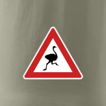 Dopravná značka - Pozor pštros