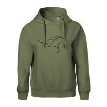 Kôň - bežiaci silueta hlavy Kôň - bežiaci silueta hlavy