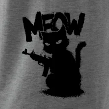 Meow mačka so zbraňou