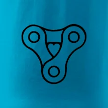 Cyklo srdce reťaz trojuholník