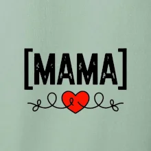 Nápis mama a srdce Nápis mama a srdce