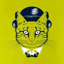 Mačka hipster s klobúkom