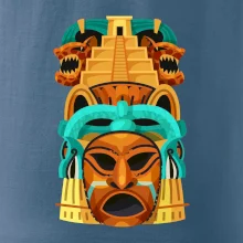 Mayová maska s pyramídou