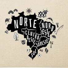 Brazília mapa a zvyky