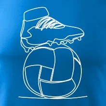 Futbalová lopta kopačka jedným ťahom Futbalová lopta kopačka jedným ťahom