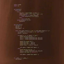 Python Generátor hodu kockou