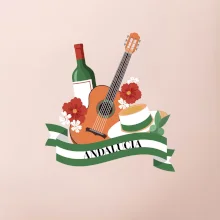 Andalucia gitara a stuha