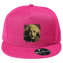 Albert Einstein so slúchadlami Albert Einstein so slúchadlami